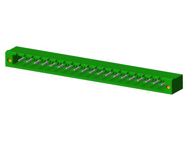 Connector: ontkoppelbare terminal strip; contact; mannelijk Connector: ontkoppelbare terminal strip; contact; mannelijk